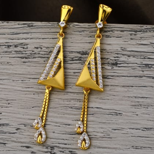 916 gold cz ladies stylish jummar earrings lj