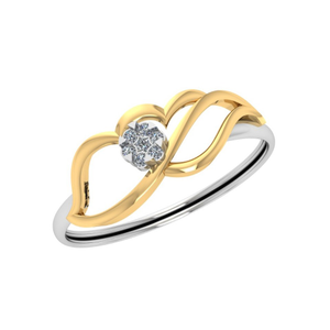 22Kt Gold Designer Diamond Ring JJ-R04