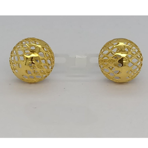 22k gold attractive floral top earring