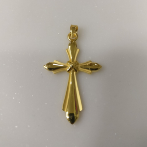 22kt gold Cross design pendant for men