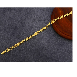 22KT Gold  Classic Women's Plain Bracelet LPB