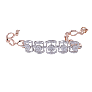 18k gold lab grown diamond bracelet