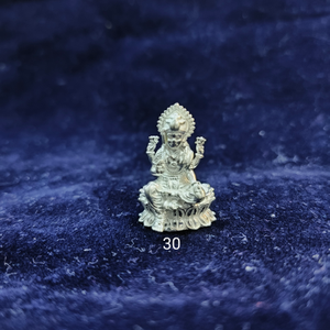 Silver Mahalaxmi Kamal Murti