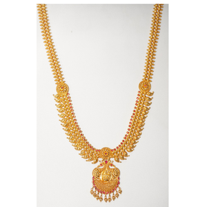 22kt yellow gold modern  design long hara for