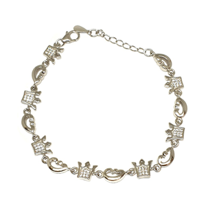 925 Sterling Silver Queen Bracelet MGA - BRS1