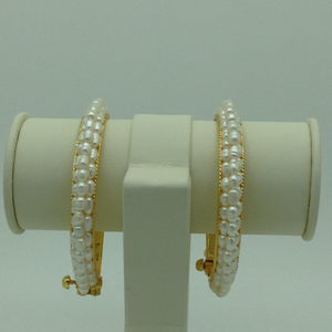 White Rice&nbsp;Pearls 3&nbsp;Layers Bangles JBG0088