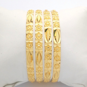 Gold Hallmark Hollo Bangle - Hkp925