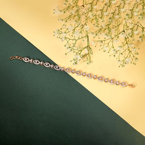 14K Gold Delicate Diamond Bracelet JBRC11