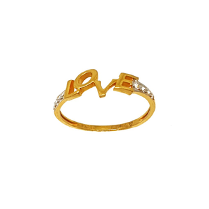 22K Gold LOVE Ring MGA - LRG0074