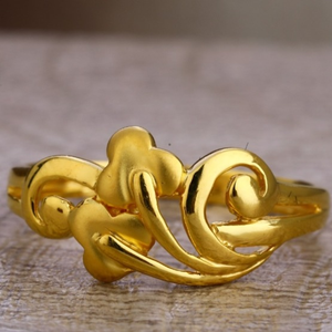 22 carat gold plain ladies rings RH-LR397