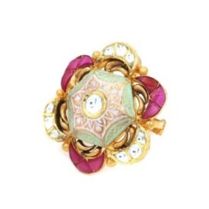 Colourful Pearl Delite Ring For Women