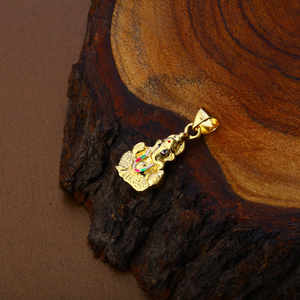 God Ganpati Hollow Mens Pendant-HLP83