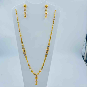 916 gold necklace with earrings classic desig
