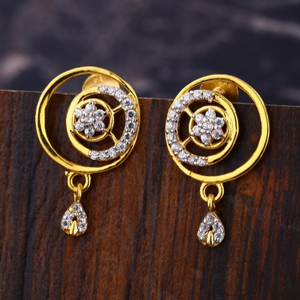22 carat gold ladies earrings rH-LE507