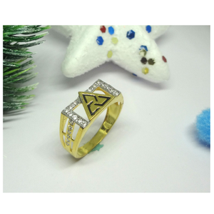 916 cz gold diamond ring