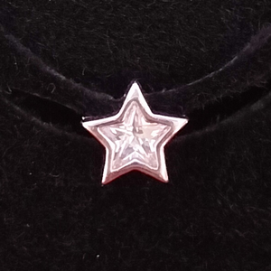 92.5 silver white diamond star design Pendant