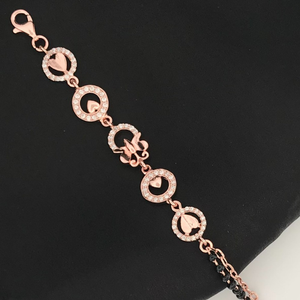 925 Silver Cz Design Mangalsutra Bracelet