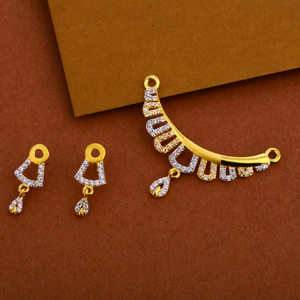 916 Gold  Mangalsutra Women's Delicate Pendan