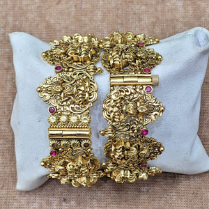 Traditional Gold Plated Laxmi Design Kada
