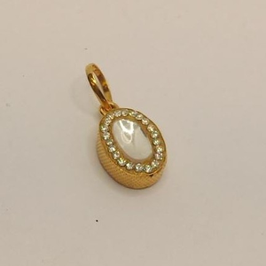 22k gold solitare diamond pendant