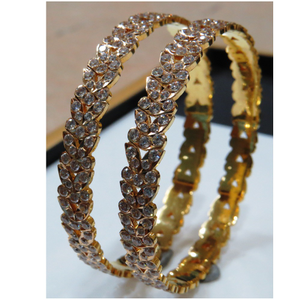 22kt gold close setting CZ lotus flower Desig