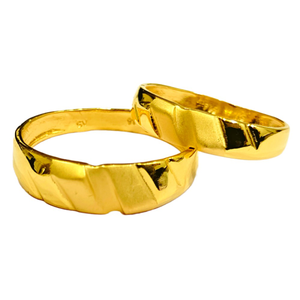 22KT Couple Plain Designer Rings