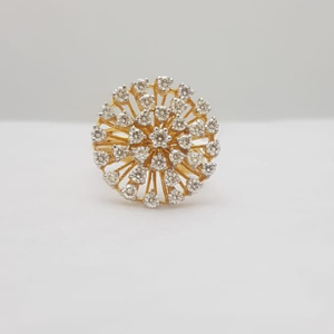 gold designer diamond ladies ring kj-lr01