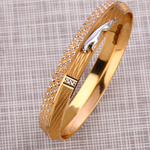 916 gold punjabi gentlemens lock bracelet  mp