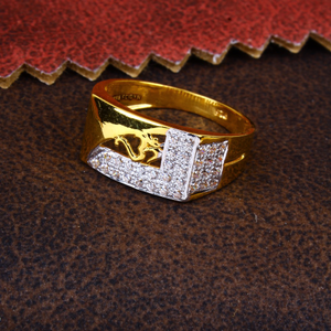 22k gold om siymbol mens ring