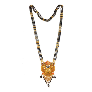 22kt Gold Kalkatti 3 Line Mangalsutra MGA - G