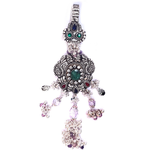 Green Diamond Antique Peacock Silver Juda MGA