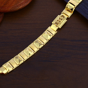 22 carat gold traditional gents bracelet rh-g