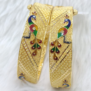 22k gold peacock design kada