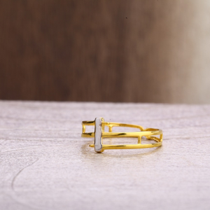 916 Gold Ladies Plain Ring LPR362