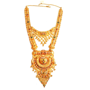 22k Gold Double Decker Rajwadi Necklace MGA -