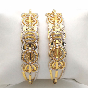 Gold hallmark cnc +MANI bangle - CML621