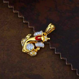 916 gold ganpati pendants RH_pendants63