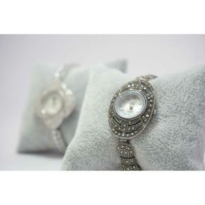 92.5 Sterling Silver Oxodize Oval Dial Pis Wa