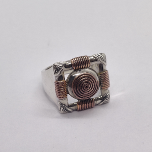 925 sterling silver copper coating design rin