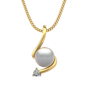 entwined pearl pendant