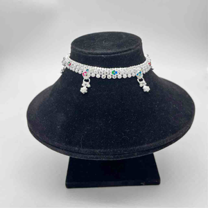 Silver kismat fancy dal design payal