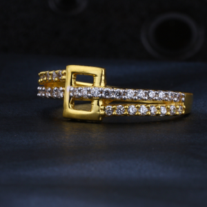 22KT CZ Gold Stylish Ladies Ring LR1430