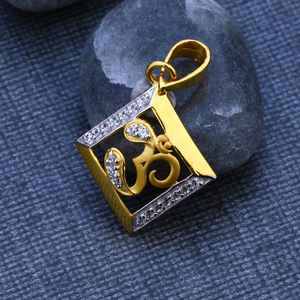 916 cz gold hallmark exclusive god pendant gp