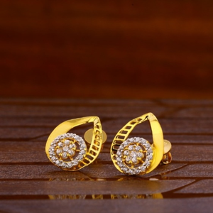 22 carat gold antique ladies earrings RH-LE66