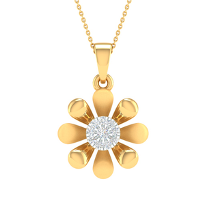 Real diamond fancy pendant