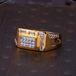 22k Gold Stunning CZ Ring For Mens R18-1031