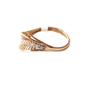 18k rose gold fancy ring mga - rgr0020