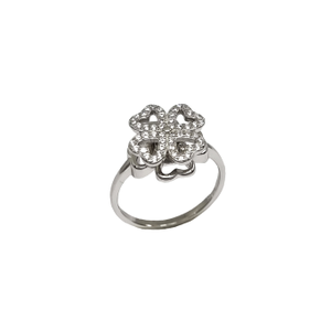 Designer movable flower ring in 925 sterling 