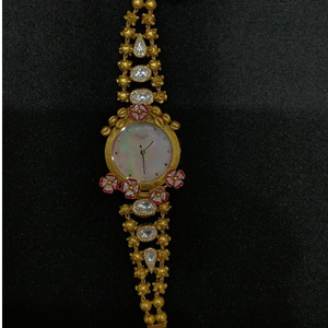 gold attractive watch for women