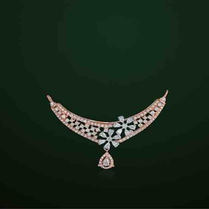 18KT Rose Gold Fancy Pink Mangalsutra Pendant